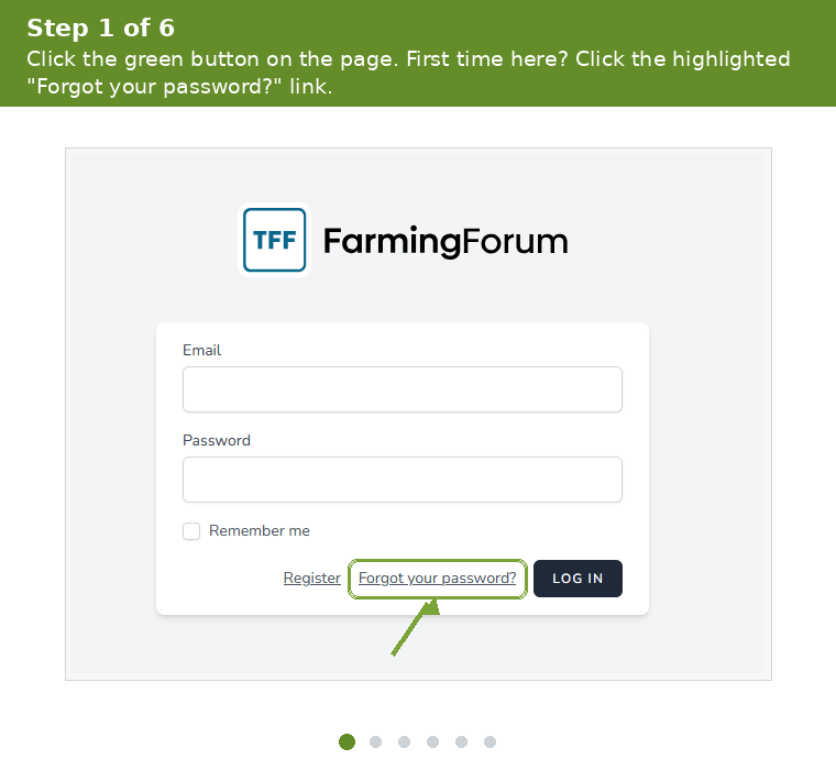 Animated walkthrough of the six steps to change your address