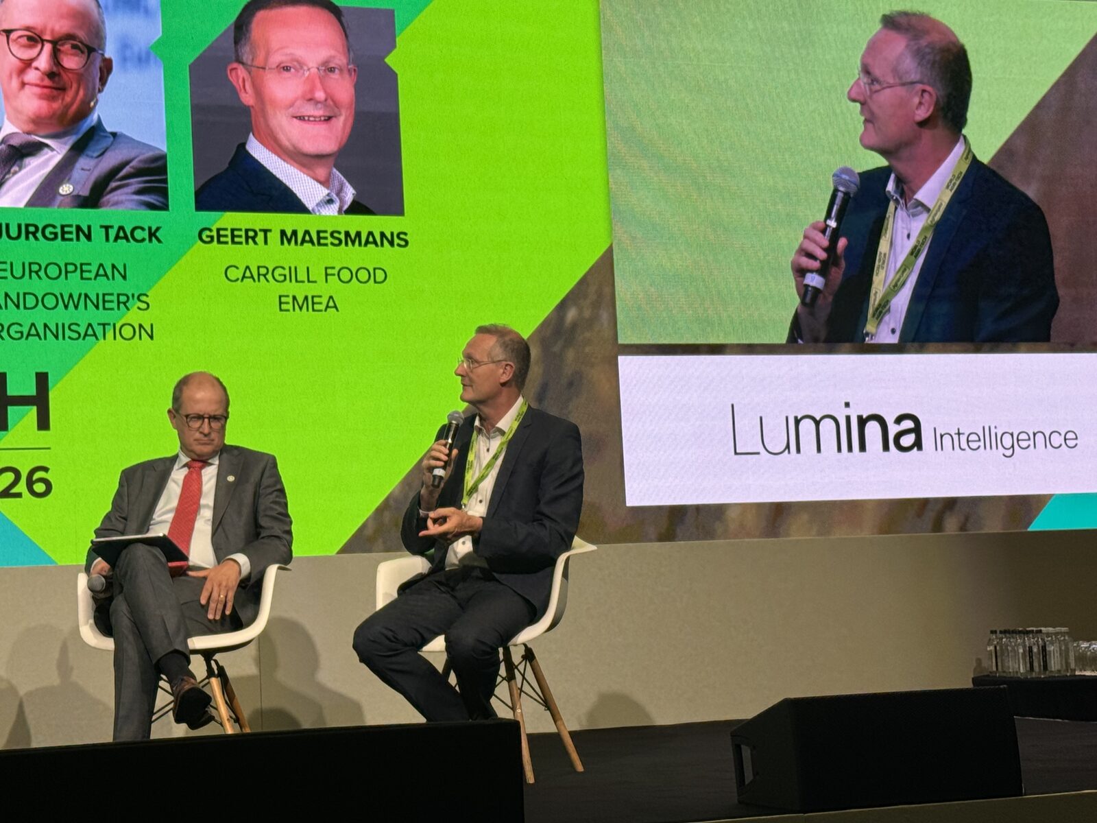 Jurgen Tack and Geert Maesmans on the panel