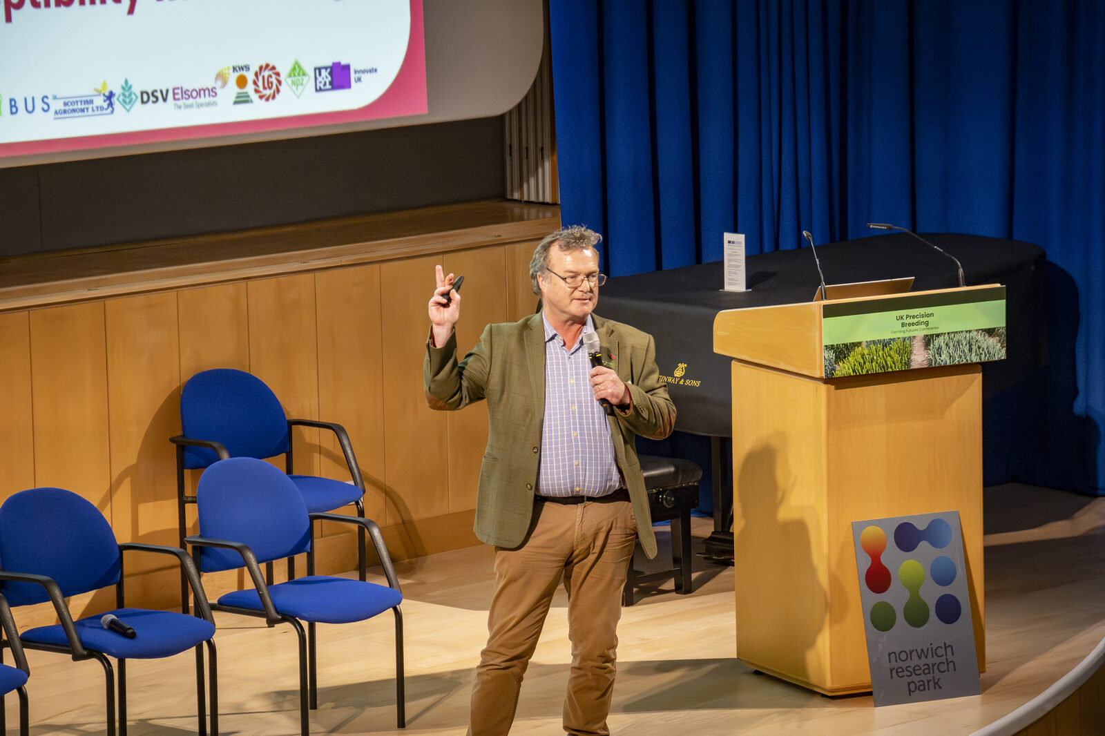 At the UK Precision Breeding – Farming Futures Conference, John Innes Conference Centre, Norwich