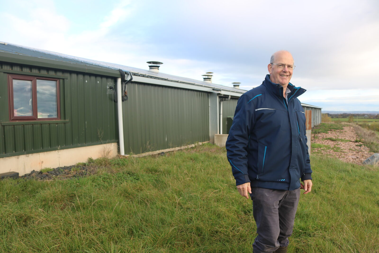 John Seed at Woodend Farm in the Scottish Borders